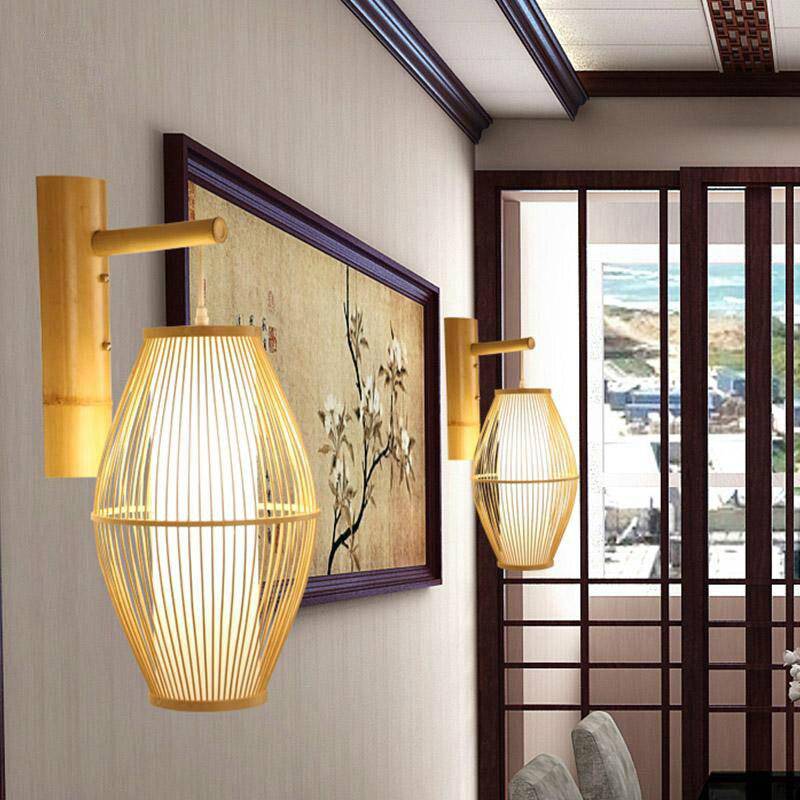 Applique suspendue en bambou style japonais Tea