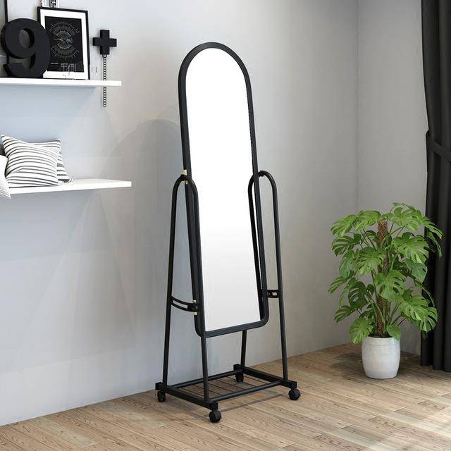 Miroir sur pied avec roulette Dressing