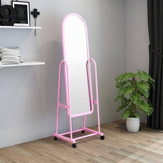 Miroir sur pied avec roulette Dressing