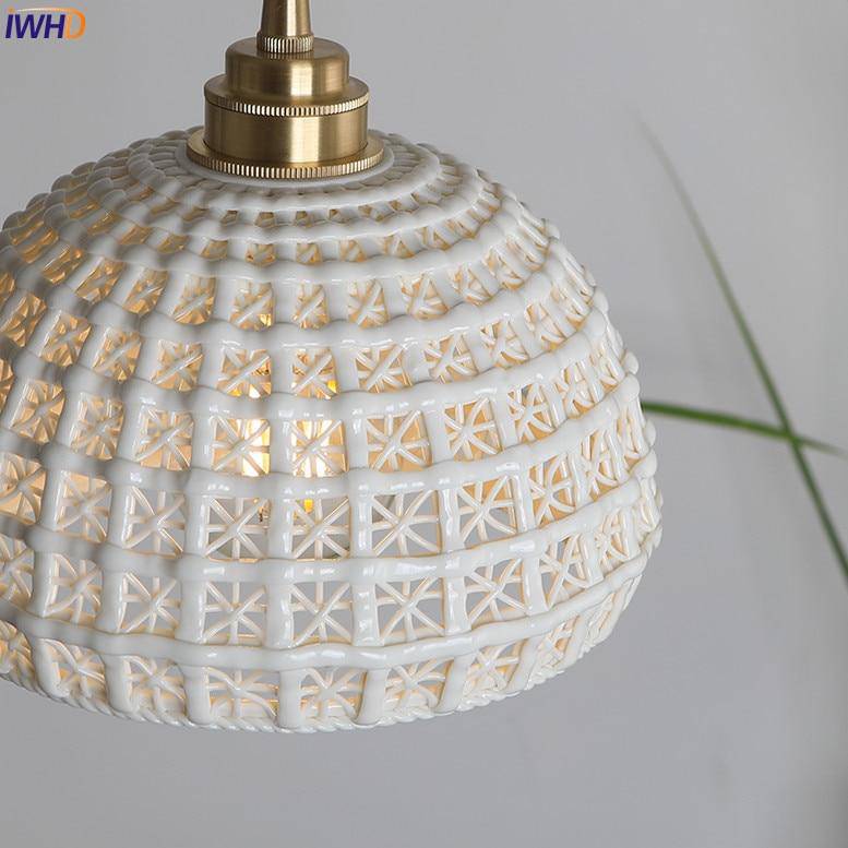 Suspension avec abat-jour style japonais moderne - vue 4 sur 5