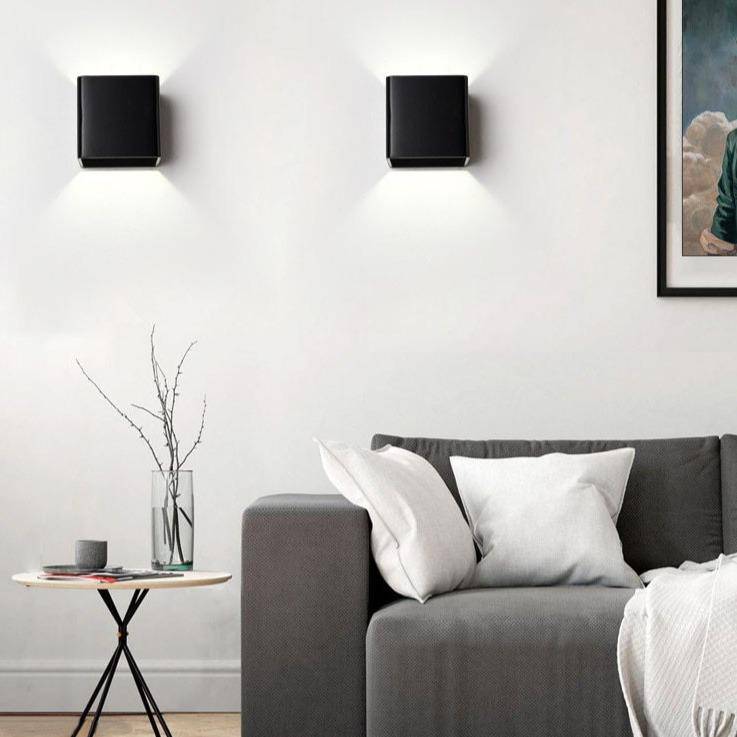 Applique murale cube coloré aux bords arrondis à LED - vue 3 sur 10