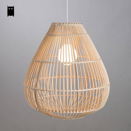Suspension en bambou design arrondie Rattan