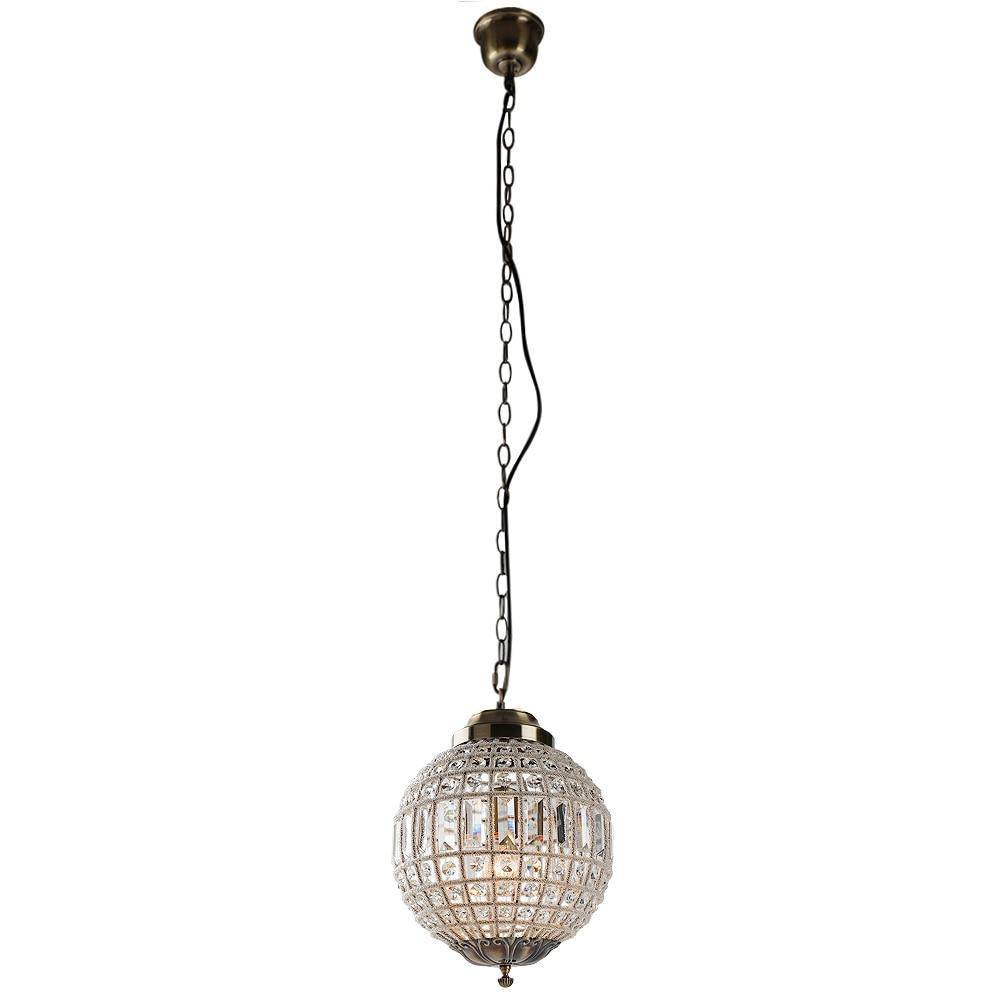 Suspension rétro à LED boule en verre cristal Luxury - vue 4 sur 7
