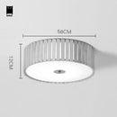Plafonnier rond en bois LED aux bords arrondis Tatami