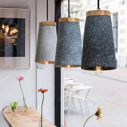 Suspension design LED en ciment style Loft Decor