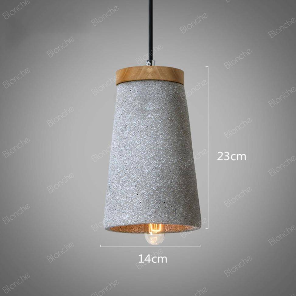 Suspension design LED en ciment style Loft Decor - vue 9 sur 9