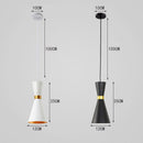 Suspension moderne LED en forme d'horloge métallique Gadea