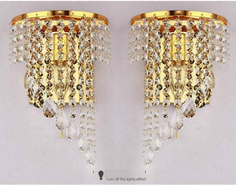 Applique murale LED en cristal Sconce - vue 5 sur 8