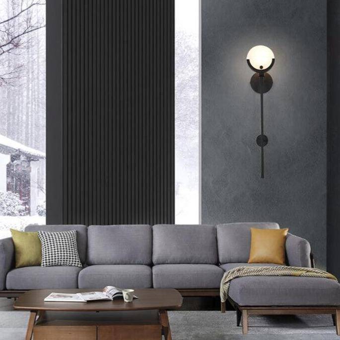 Applique murale en métal et verre Marbe - vue 5 sur 9