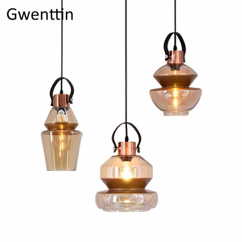 Suspension LED design formes en verre industriel - vue 4 sur 12