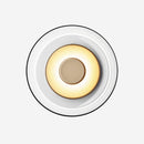 Applique murale design LED ronde en métal style Shining