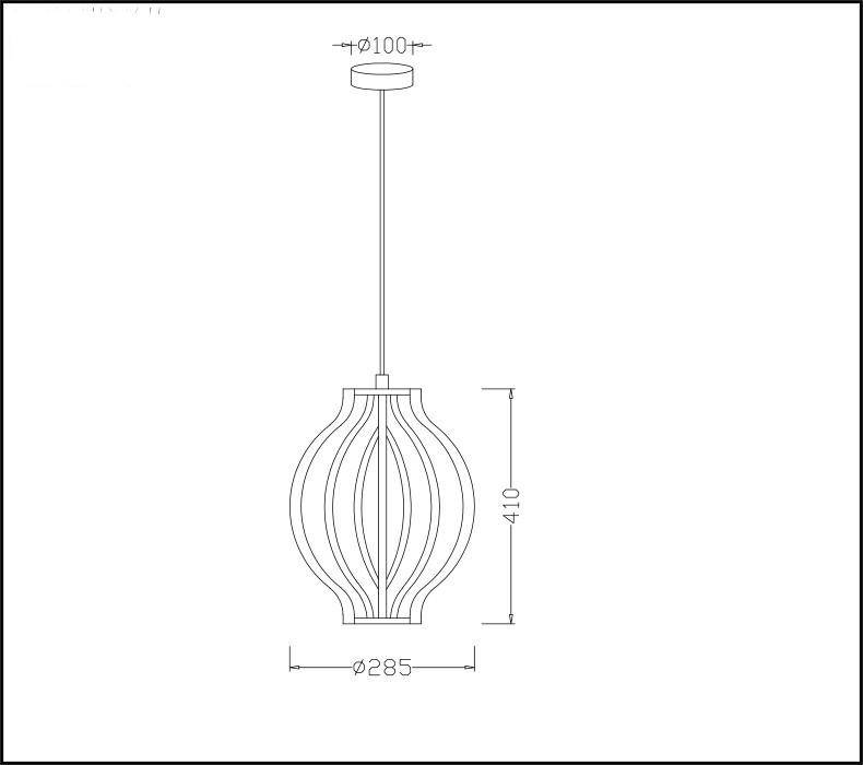 Suspension industrielle rétro style rustique cage en bois - vue 8 sur 7