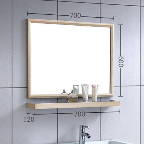Miroir mural rectangulaire en aluminium Shelf - vue 11 sur 16