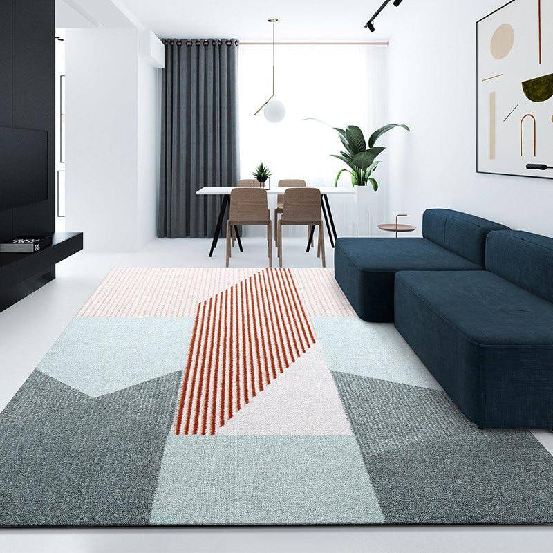Tapis rectangle moderne style géométrique - vue 3 sur 3
