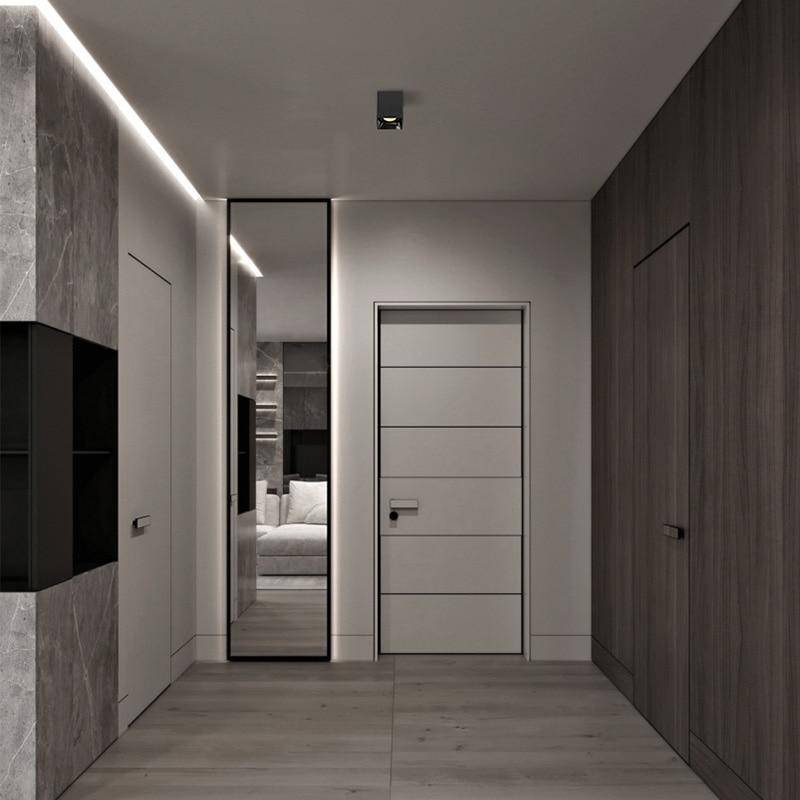 Spot moderne carré LED au style géométrique design Loft - vue 3 sur 6