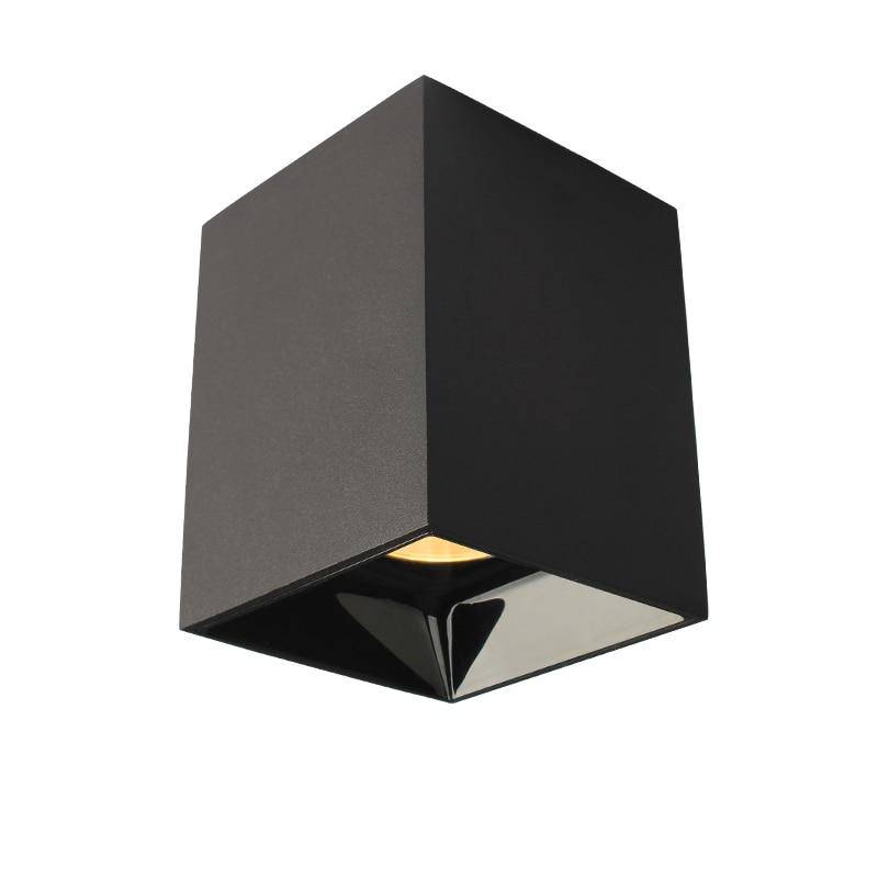 Spot moderne carré LED au style géométrique design Loft - vue 4 sur 6