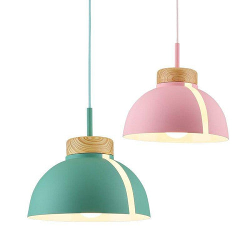 Suspension LED demi-boule colorée Loft - vue 6 sur 13