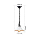 Suspension retro LED en métal avec abat-jour conique Edison