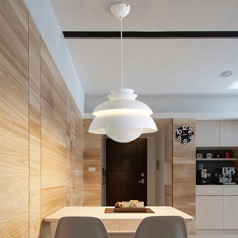 Suspension design LED blanche en forme de fleur Denmark - vue 4 sur 8