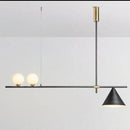 Lustre design avec lampe en boule et cône Magic