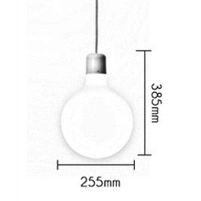 Suspension grise et verre de plusieurs formes Milk