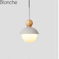 Suspension design LED en métal coloré Creative