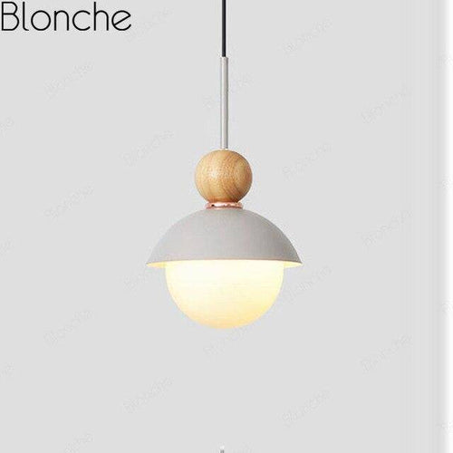 Suspension design LED en métal coloré Creative