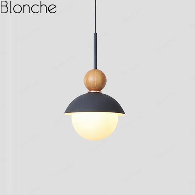Suspension design LED en métal coloré Creative - vue 6 sur 9