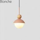 Suspension design LED en métal coloré Creative