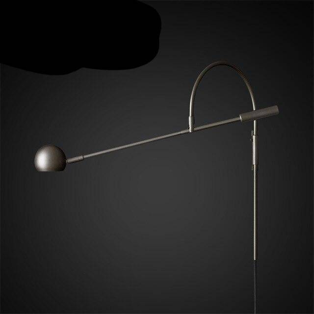 Applique murale design à LED dorée et tige métal arrondie Shake - vue 5 sur 7