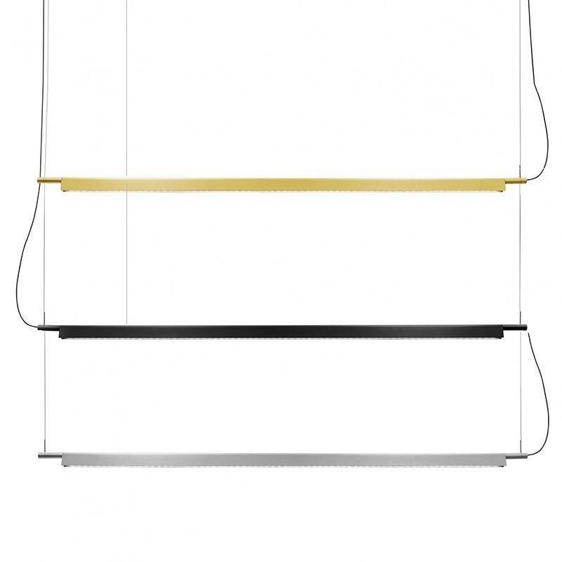 Suspension design à LED allongée en métal Loft
