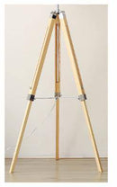 Lampadaire trépied ajustable avec abat-jour en tissu American