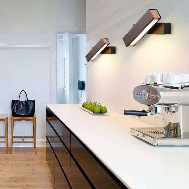 Applique murale design LED rectangles en aluminium ajustable Square
