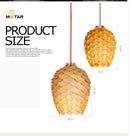 Suspension design en bois fleur avec pétales Chiba