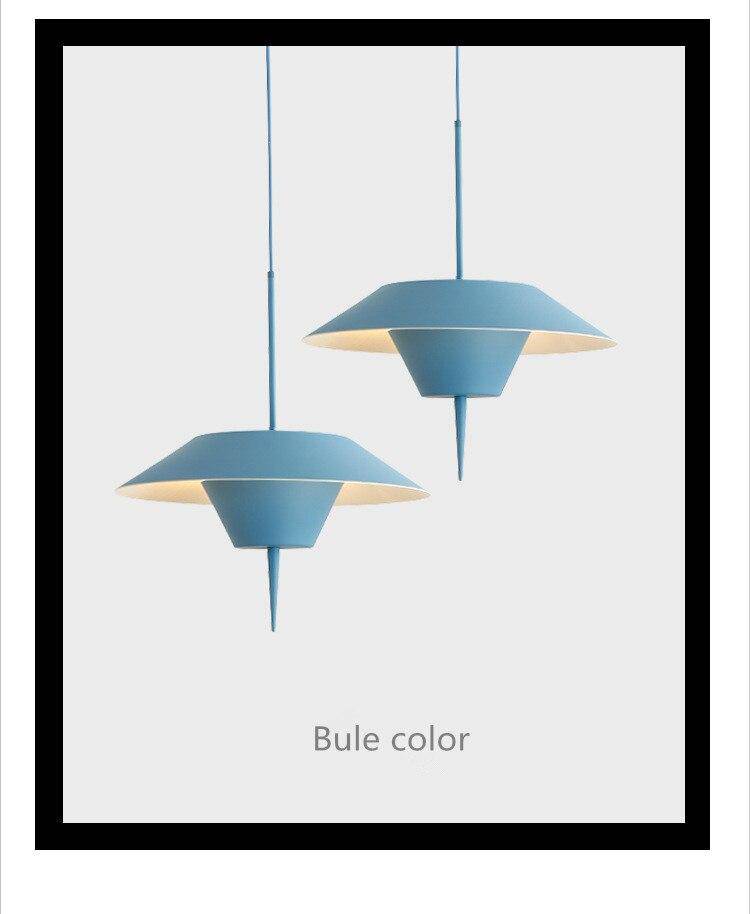 Suspension design conique colorée à LED Macaron - vue 5 sur 6