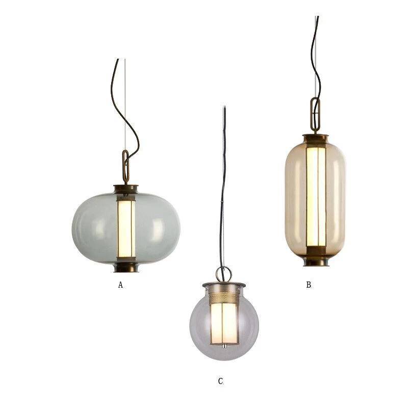 Suspension design boule en verre fumé Loft - vue 7 sur 11