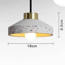 Vintage industrial coloured cement pendant light