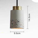Vintage industrial coloured cement pendant light