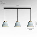 Vintage industrial coloured cement pendant light