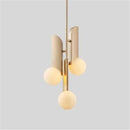 Suspension design à LED doré avec boules Brass