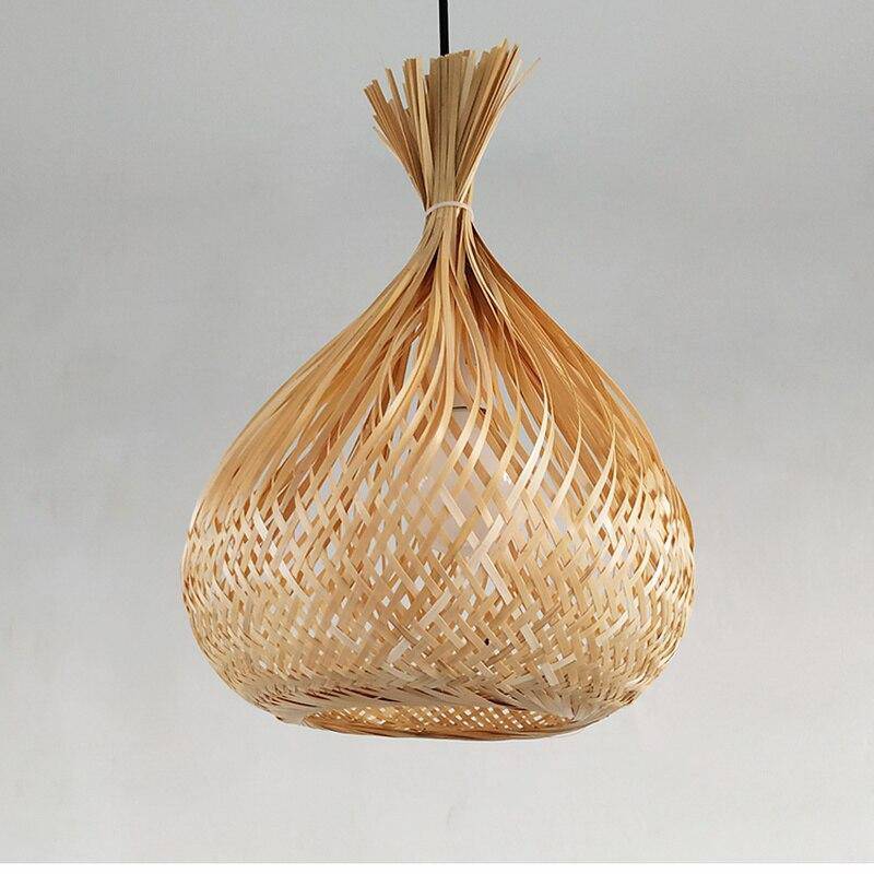 Suspension fiole ficelée en bambou Creative - vue 3 sur 7