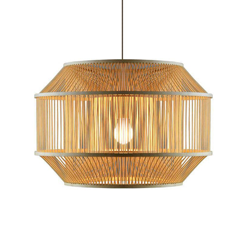 Suspension design cage en bambou Zen - vue 4 sur 4