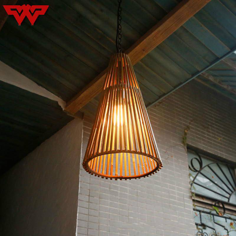 Suspension conique en bambou Asia - vue 4 sur 5