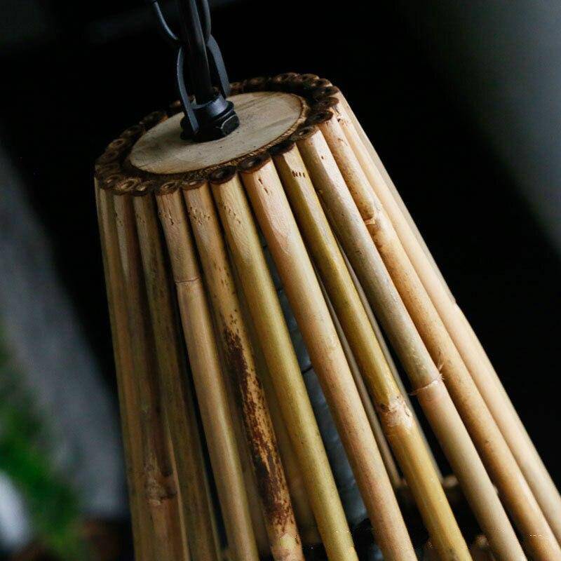 Suspension conique en bambou Asia - vue 3 sur 5