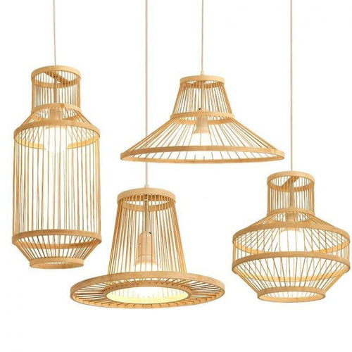 Suspension cage en bambou Geometric C - vue 6 sur 5