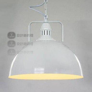 Suspension industrielle LED avec abat-jour arrondi en métal - vue 6 sur 5