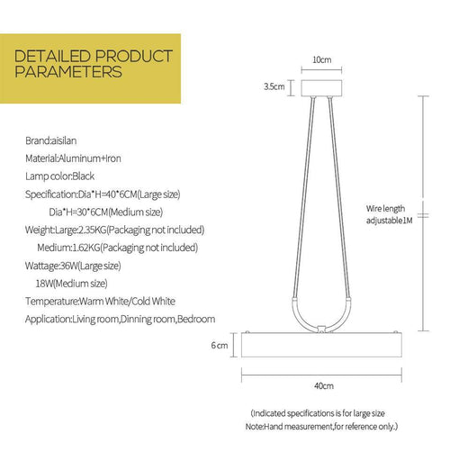 Suspension design à LED cylindrique moderne - vue 3 sur 4