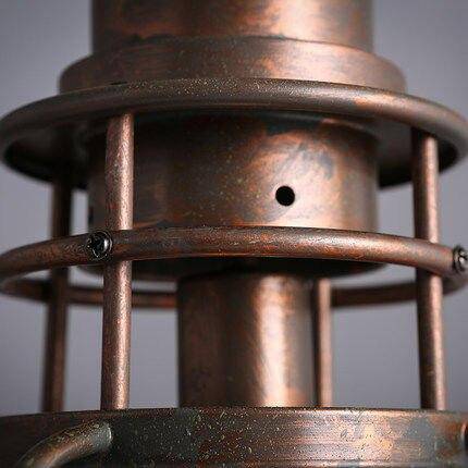 Suspension industrielle LED avec abat-jour cuivré - vue 4 sur 5