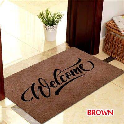 Paillasson rectangle welcome en fibre de polyester - vue 2 sur 6