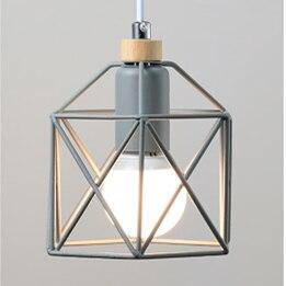 Suspension à LED avec cage en métal Modern